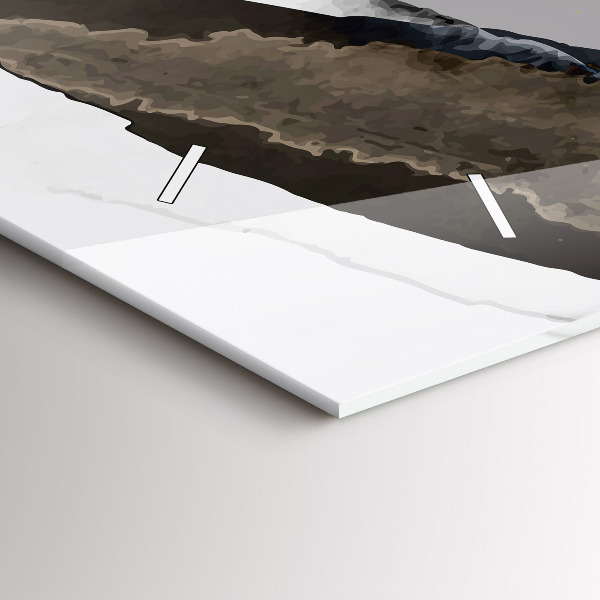 Reloj de cristal horizontal Manchas abstracto