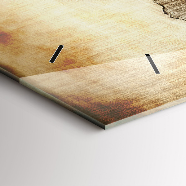 Reloj horizontal Viejo mapamundi