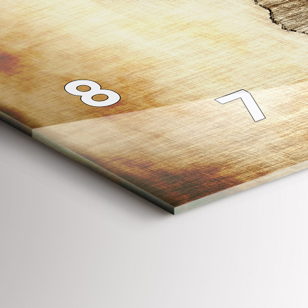 Reloj horizontal Viejo mapamundi