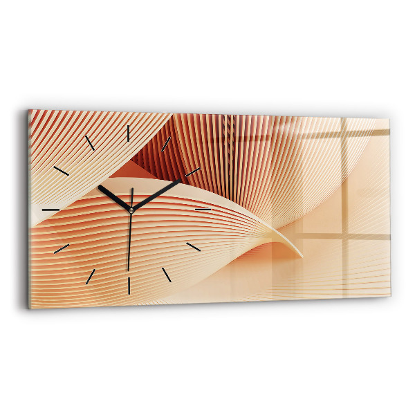 Reloj horizontal Olas patrón abstracto