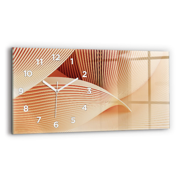 Reloj horizontal Olas patrón abstracto