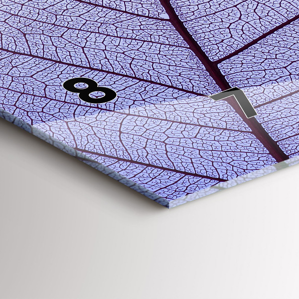 Reloj de cristal horizontal Hojas de la naturaleza