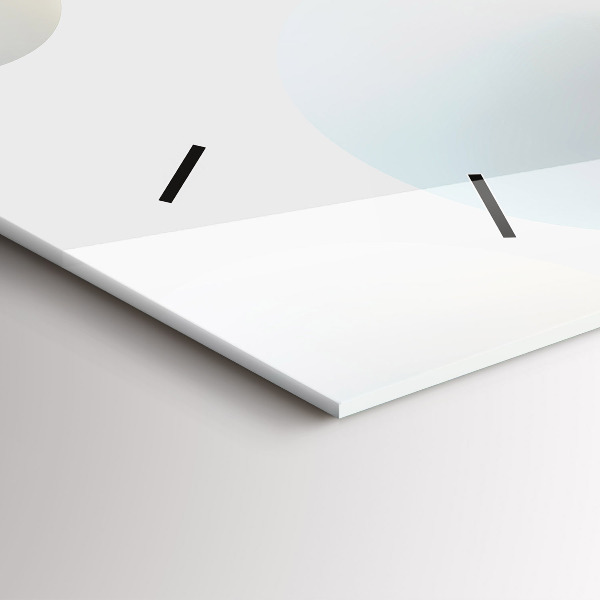 Reloj de cristal horizontal Bolas abstractas