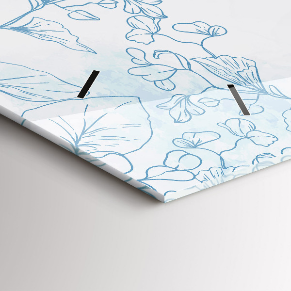 Reloj horizontal Dibujo de plantas