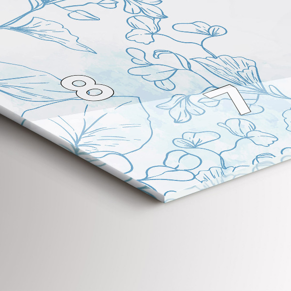 Reloj horizontal Dibujo de plantas