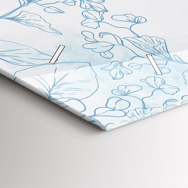 Reloj horizontal Dibujo de plantas