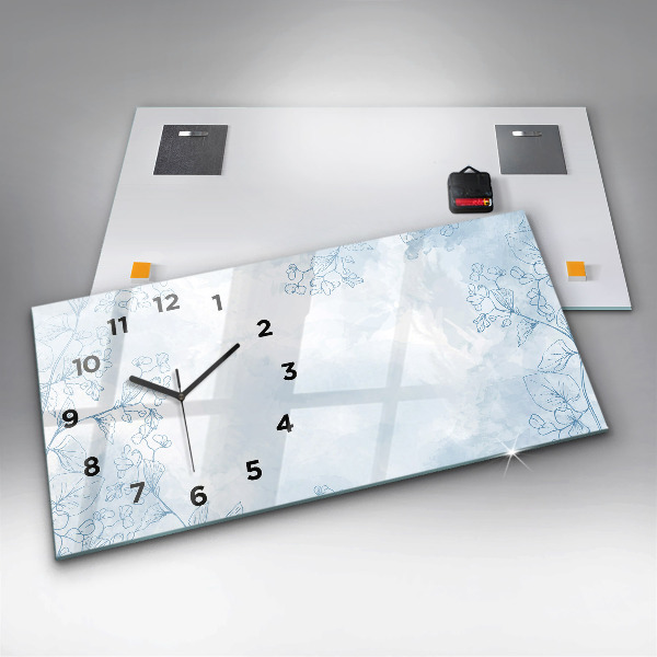 Reloj horizontal Dibujo de plantas