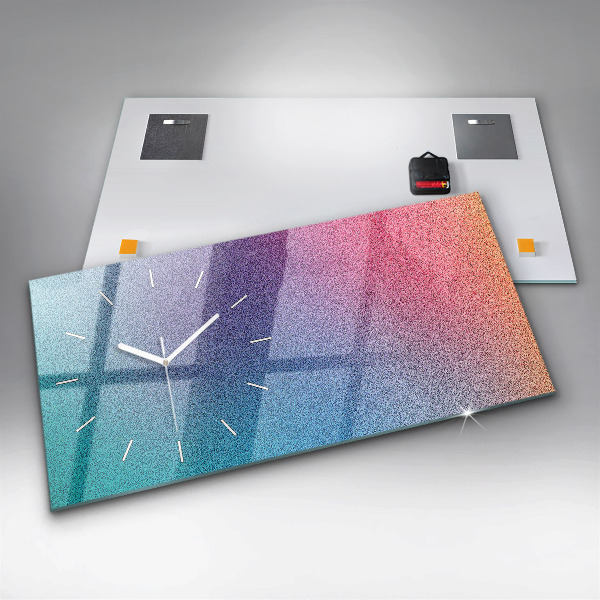 Reloj de cristal horizontal Patrón degradado