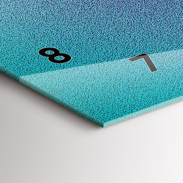 Reloj de cristal horizontal Patrón degradado