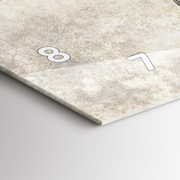 Reloj horizontal Periódico mapamundi