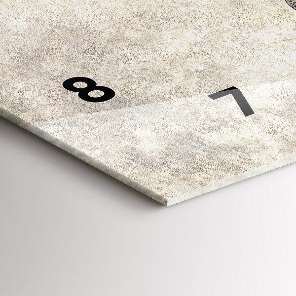 Reloj horizontal Periódico mapamundi