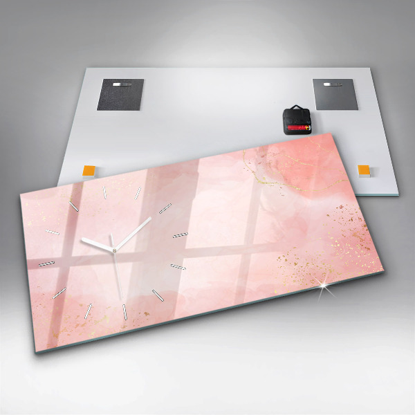 Reloj horizontal Canica rosa