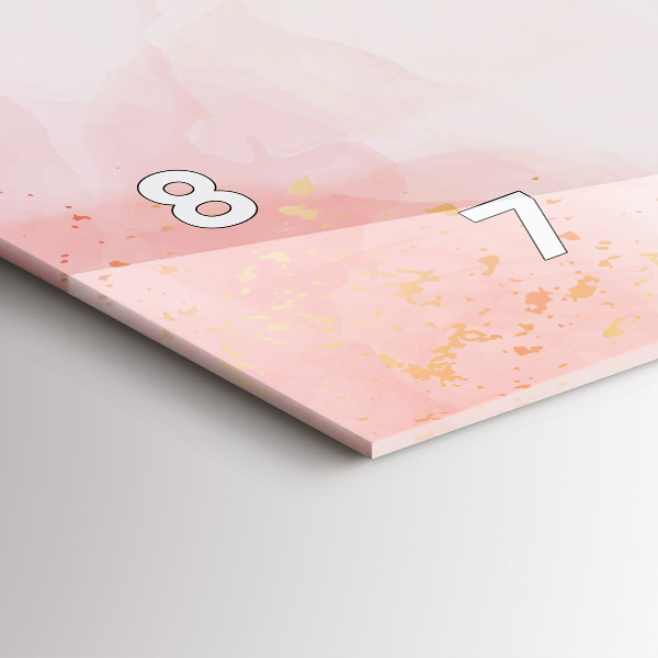 Reloj horizontal Canica rosa