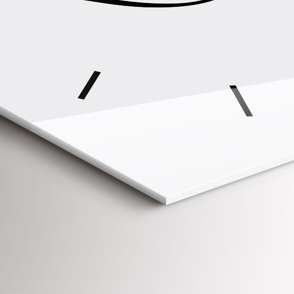 Reloj de cristal horizontal Inscripción de viaje