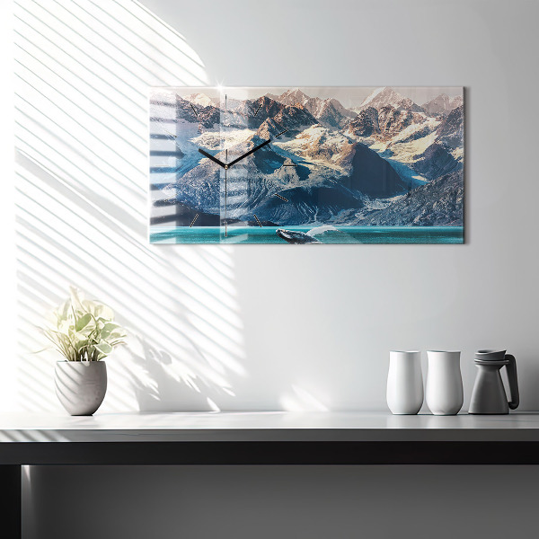 Reloj de cristal horizontal Ballena de agua