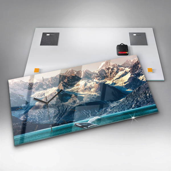 Reloj de cristal horizontal Ballena de agua