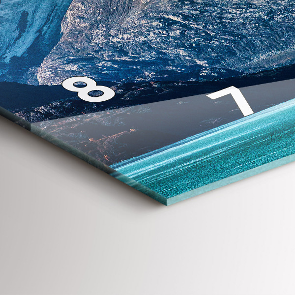 Reloj de cristal horizontal Ballena de agua