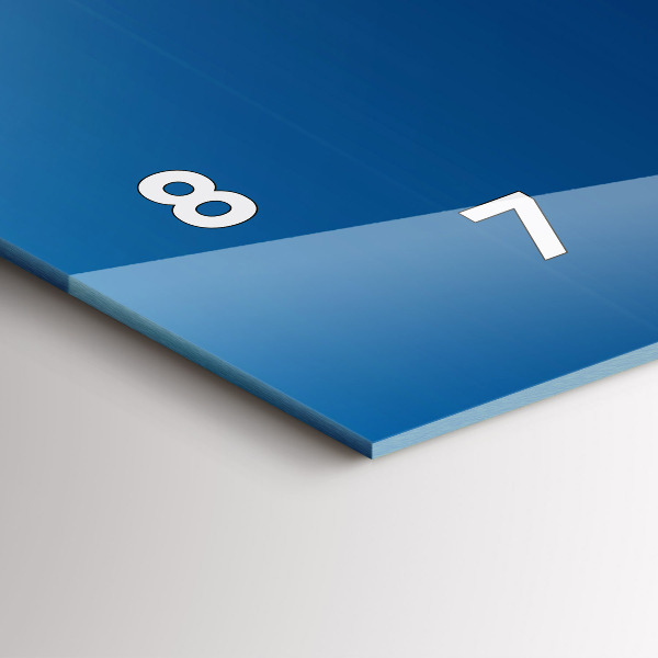 Reloj de cristal horizontal Abstracción ornamental