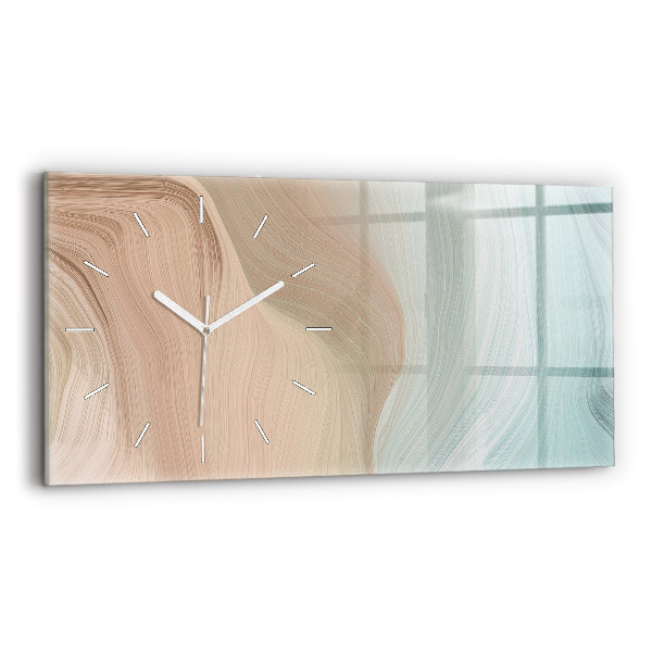 Reloj horizontal Abstracción de olas