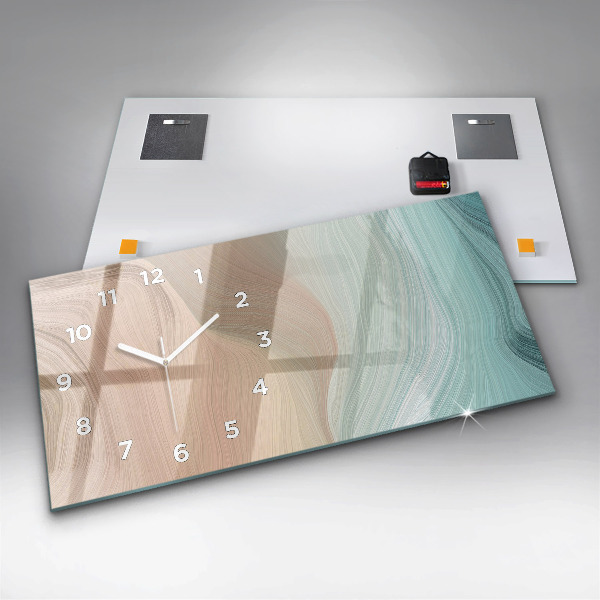 Reloj horizontal Abstracción de olas