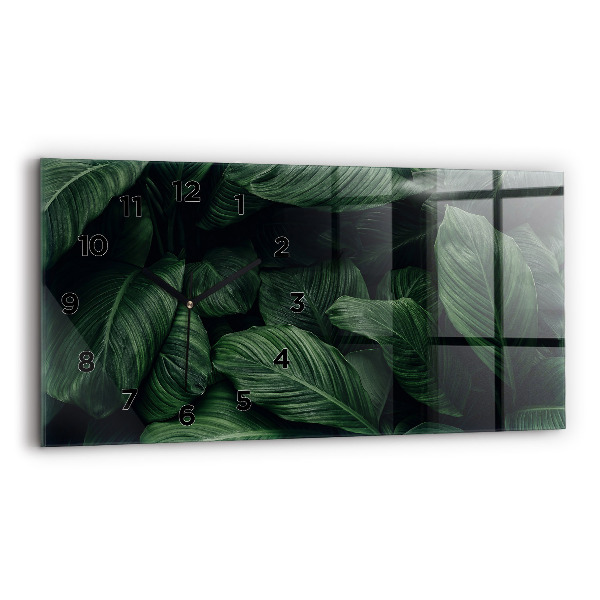 Reloj horizontal Monstera tropical