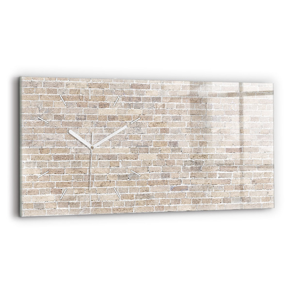 Reloj horizontal Pared de ladrillos