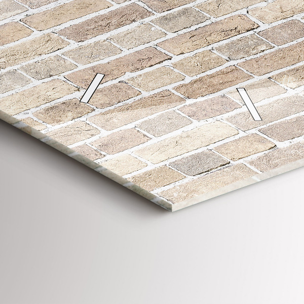 Reloj horizontal Pared de ladrillos