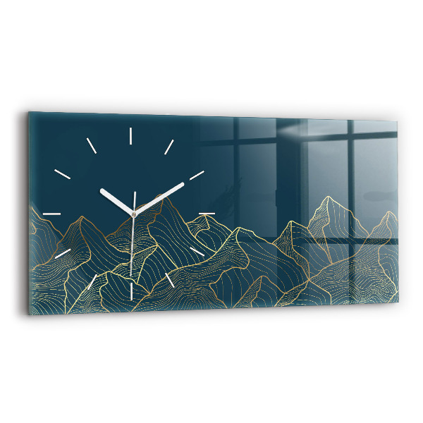 Reloj horizontal Bosquejo de montañas