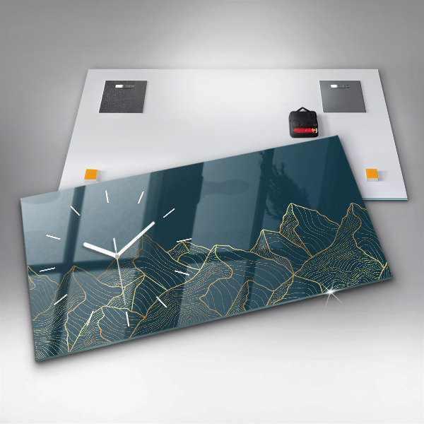 Reloj horizontal Bosquejo de montañas