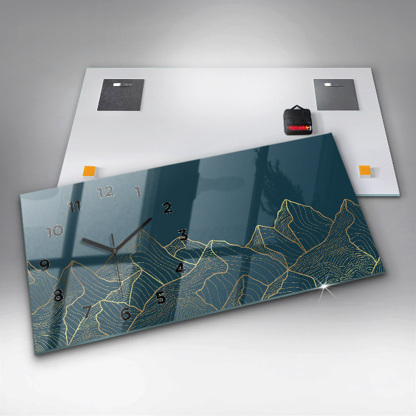 Reloj horizontal Bosquejo de montañas