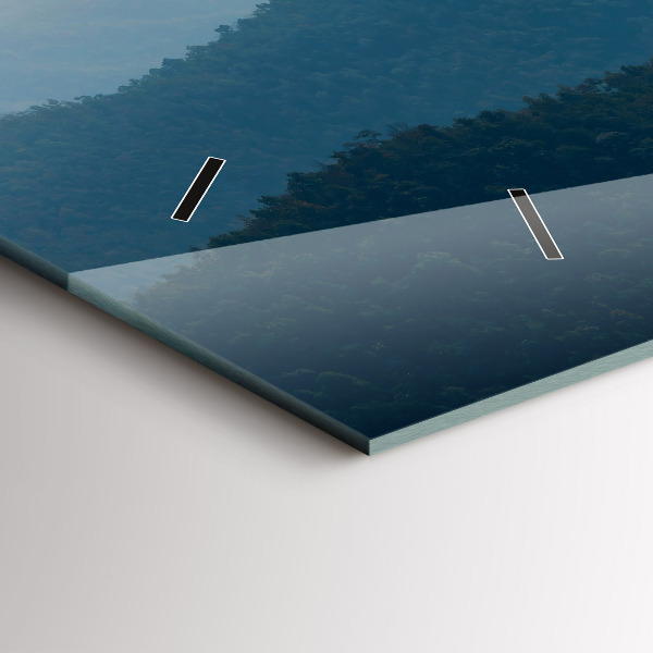 Reloj de cristal horizontal Paisaje abstracto