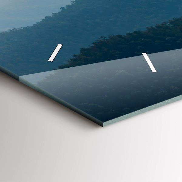 Reloj de cristal horizontal Paisaje abstracto