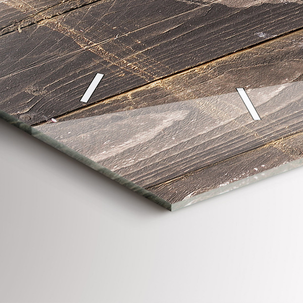 Reloj horizontal Mapamundi en madera