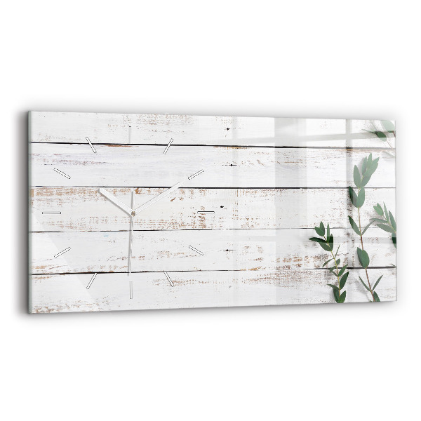 Reloj horizontal Tablas de madera