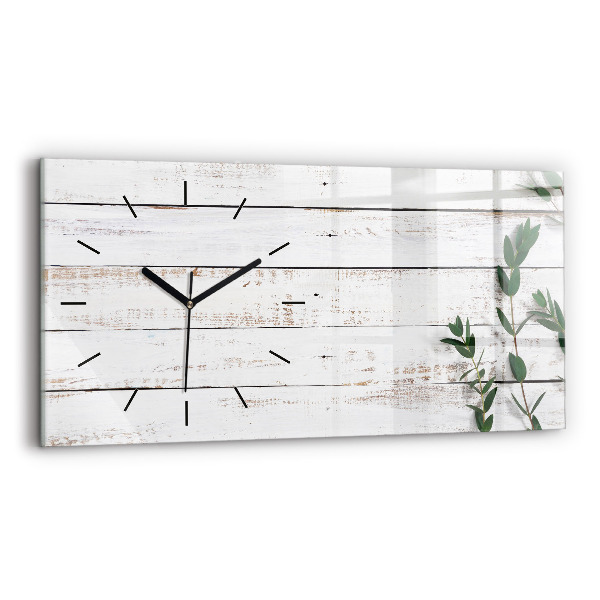 Reloj horizontal Tablas de madera
