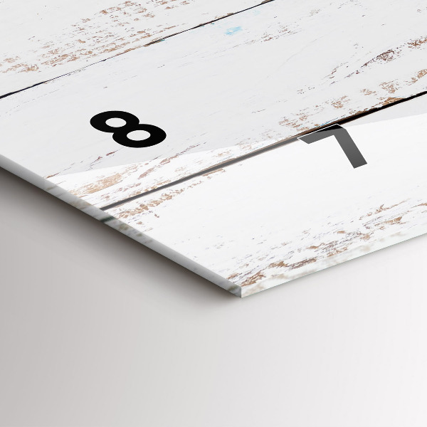 Reloj horizontal Tablas de madera