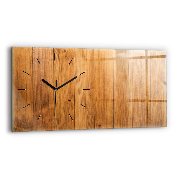 Reloj horizontal Tablas de madera