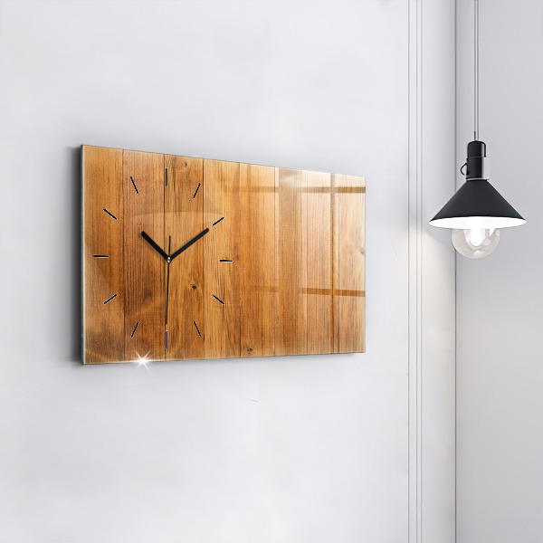 Reloj horizontal Tablas de madera