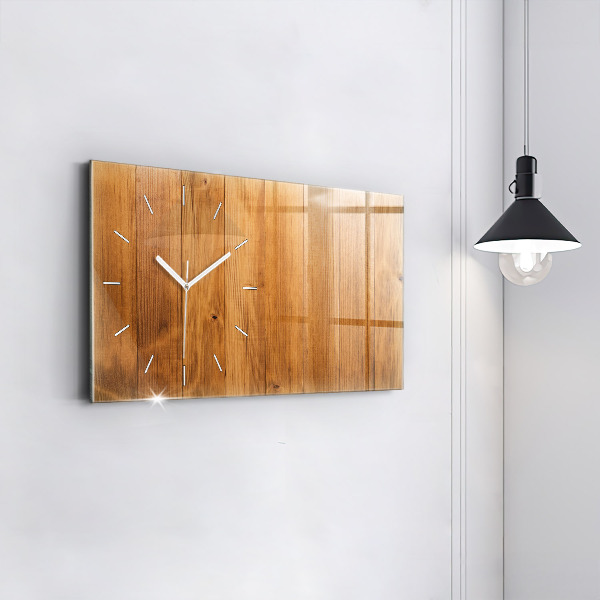 Reloj horizontal Tablas de madera