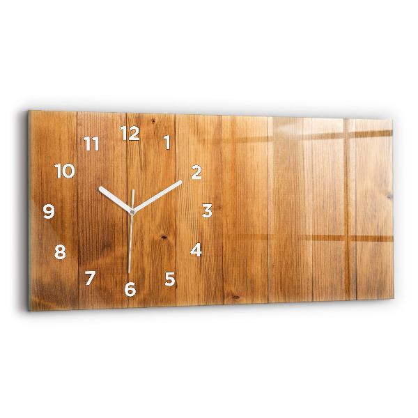 Reloj horizontal Tablas de madera