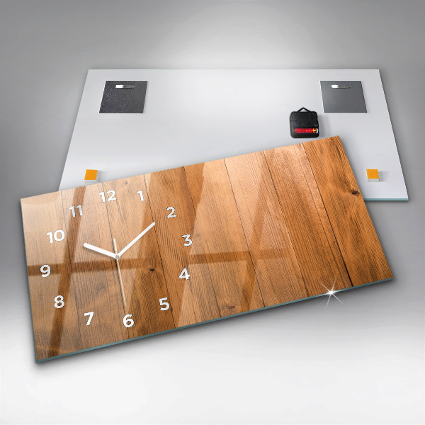 Reloj horizontal Tablas de madera