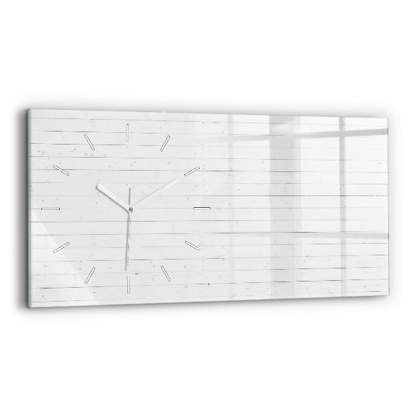 Reloj horizontal Patrón de paneles de madera