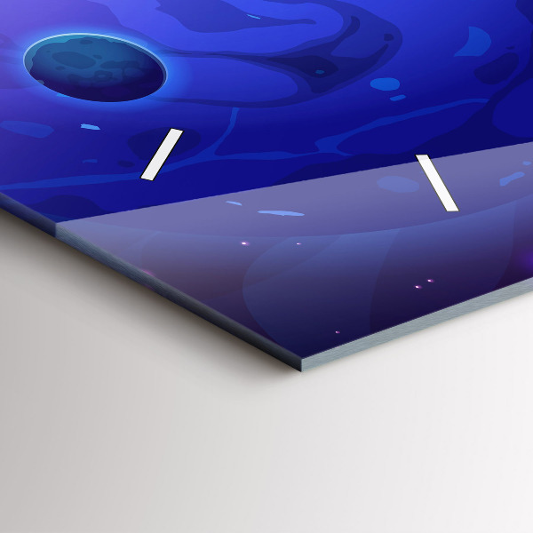 Reloj de cristal horizontal Galaxia de planetas