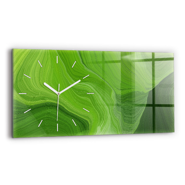 Reloj de cristal horizontal Olas modernas