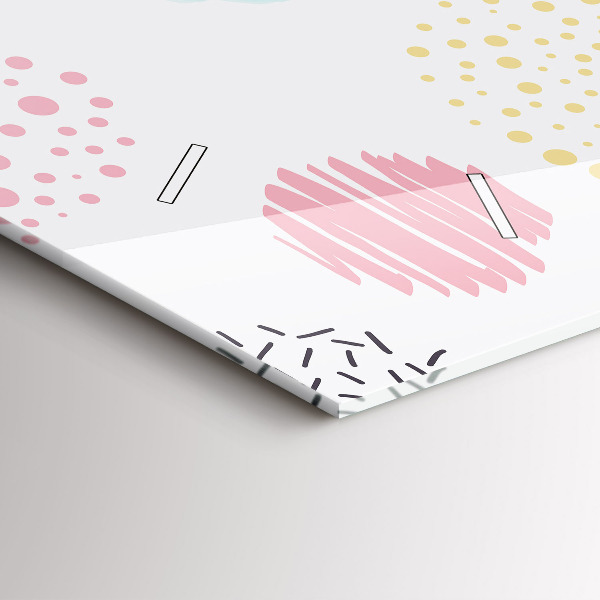 Reloj de cristal horizontal Patrón geométrico