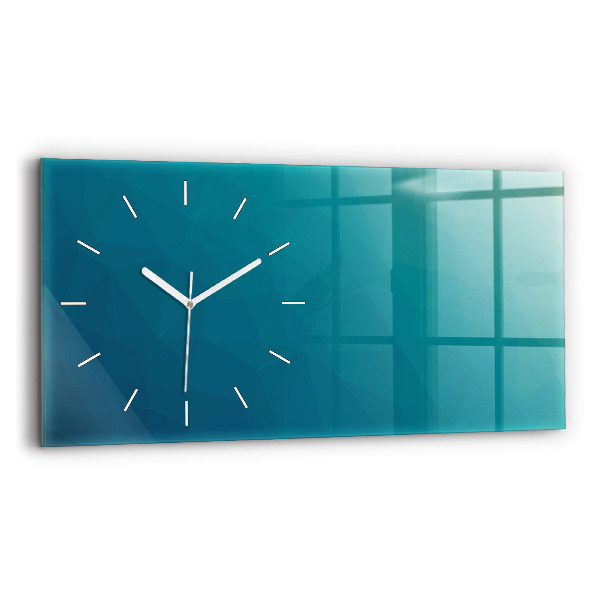 Reloj de cristal horizontal Abstracción marina