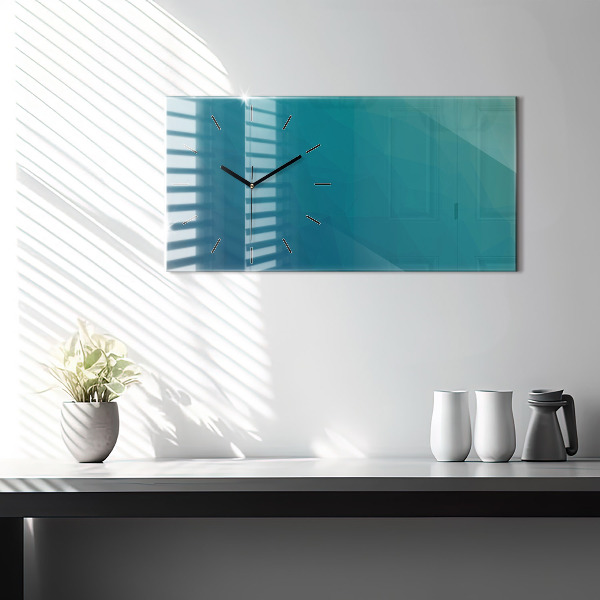 Reloj de cristal horizontal Abstracción marina