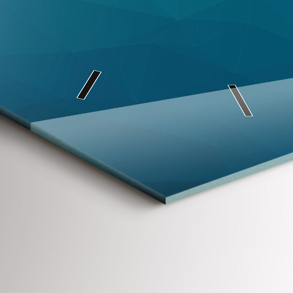 Reloj de cristal horizontal Abstracción marina