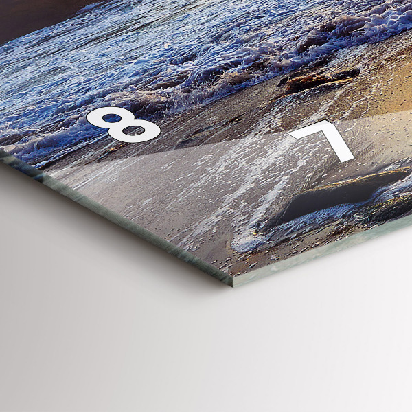 Reloj horizontal Puesta de sol en la playa