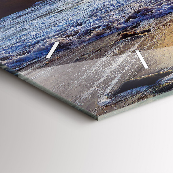 Reloj horizontal Puesta de sol en la playa